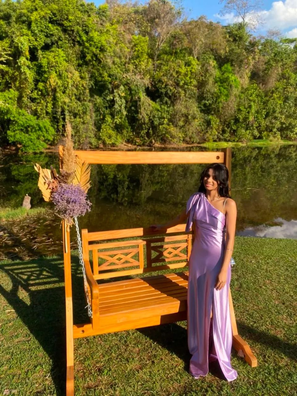 Vestido de festa Lilás