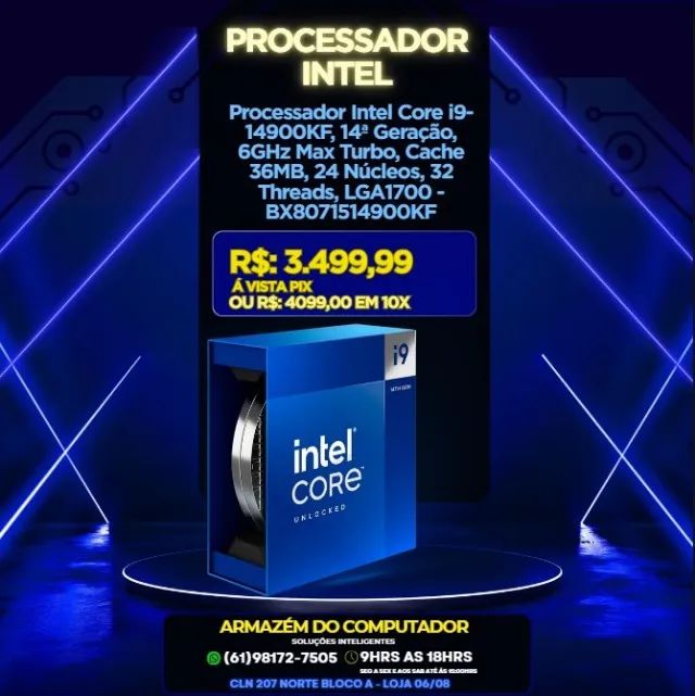 Intel Core i9 no Distrito Federal