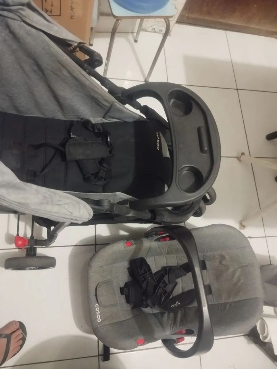 Carrinho com bebê conforto  - Foto 4