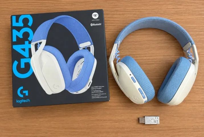 Headset Sem Fio Logitech G435 Lightspeed + Bluetooth - Impecável / Conservado