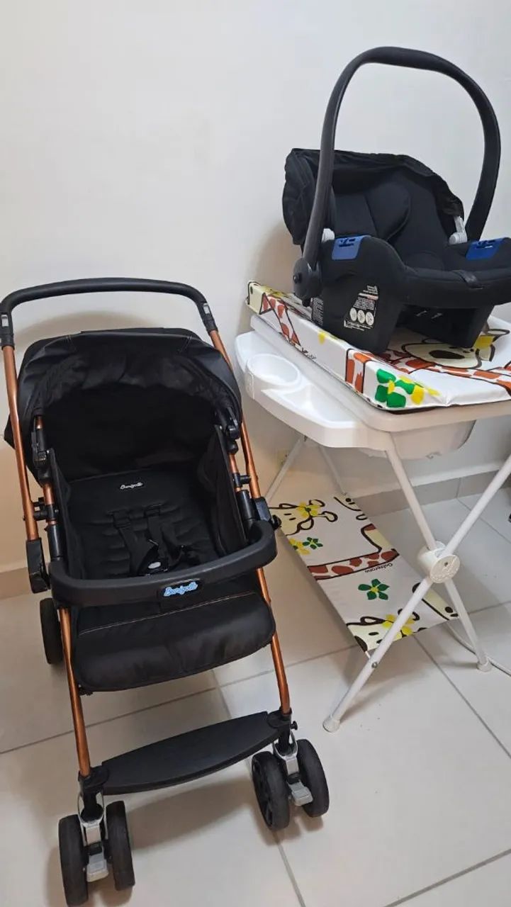 Carrinho e bebê conforto  - Foto 2