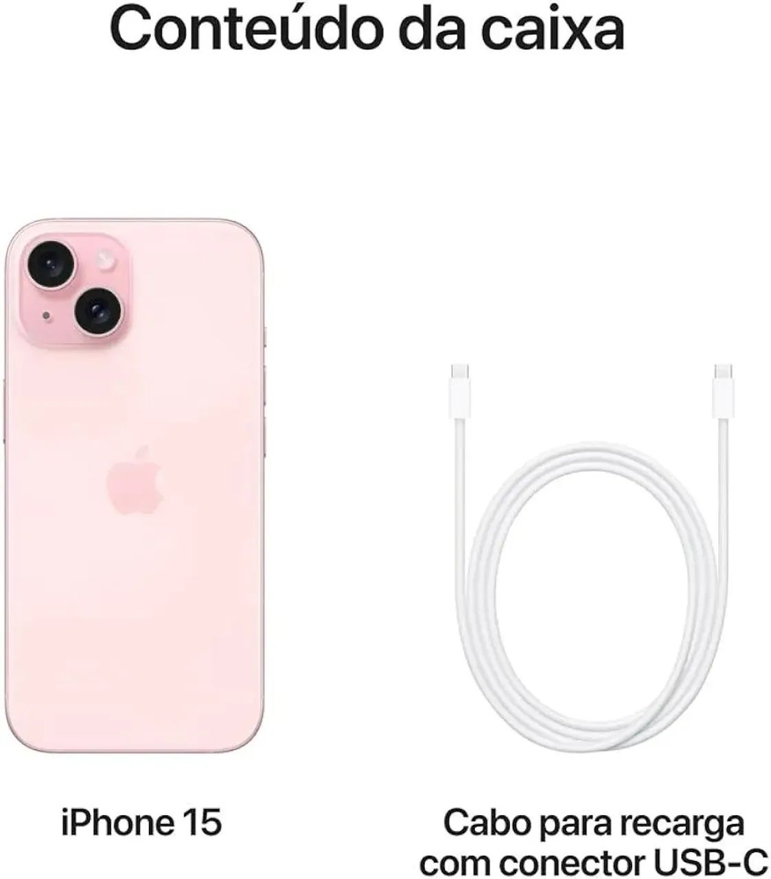 Iphone 15 Rosa 128Gb Novo! - Foto 4