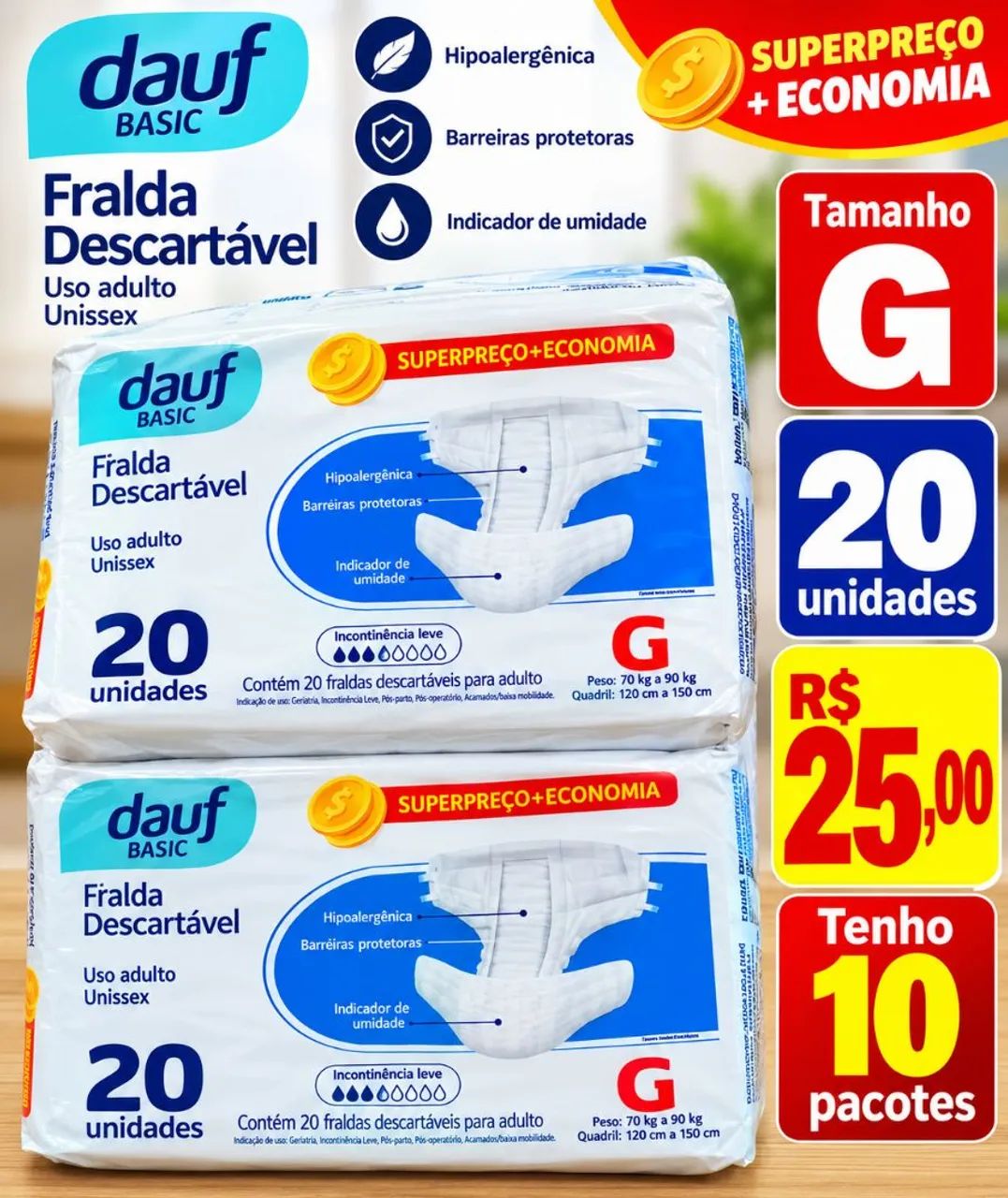Fraldas Geriátrica