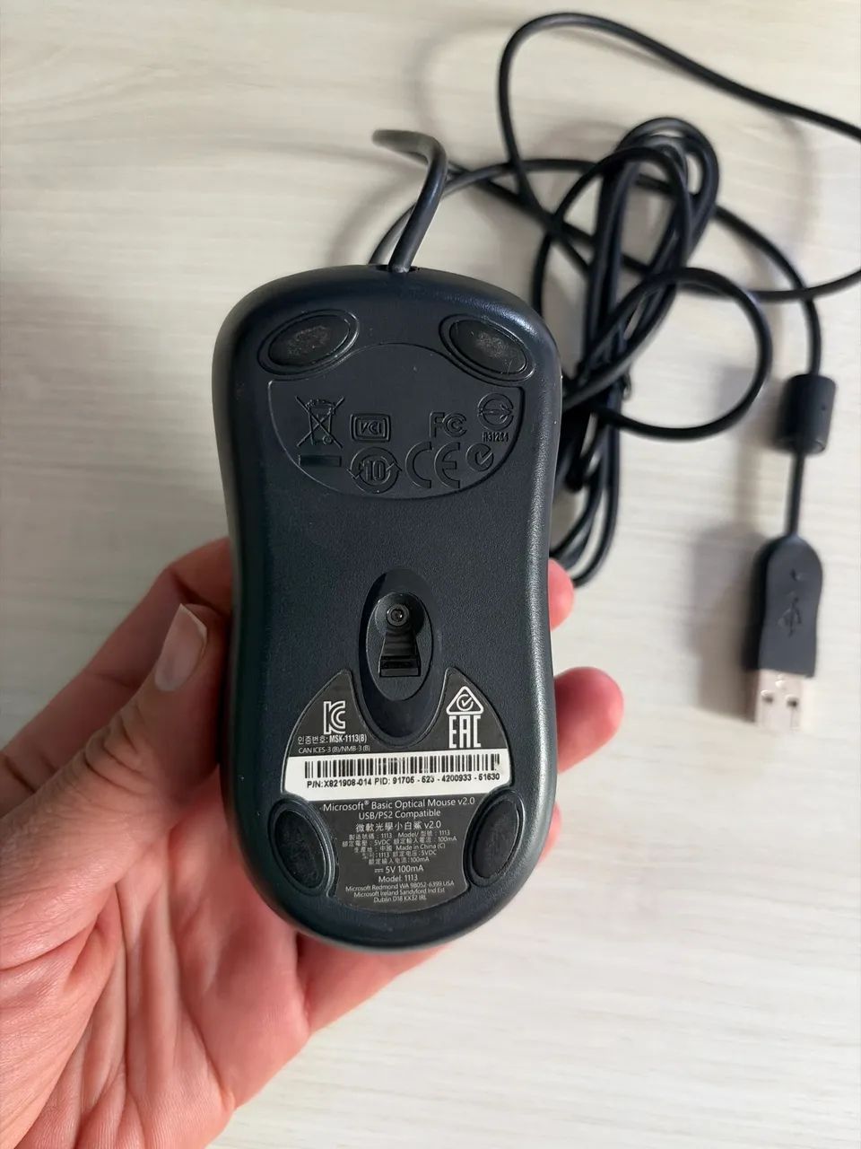 Mouse Microsoft com fio - Foto 2