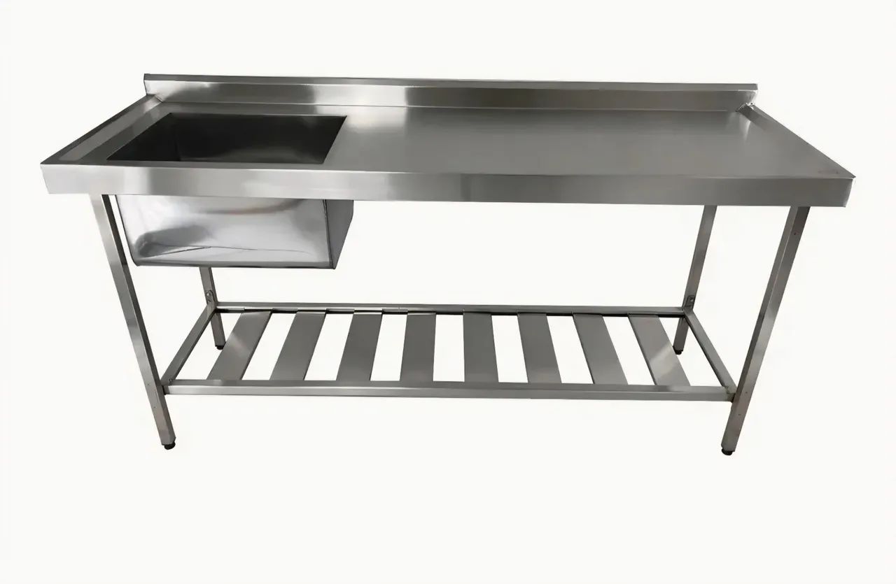 Pia e mesa inox industrial
