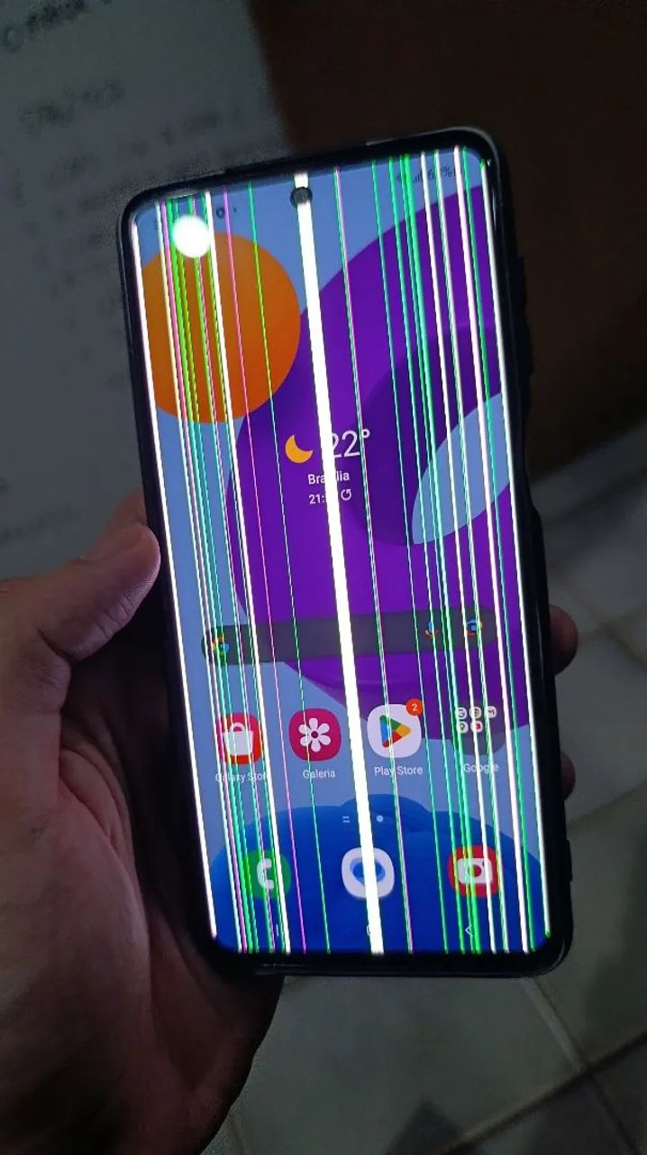 Samsung M52 5G com caixa (linhas na tela) - Foto 3