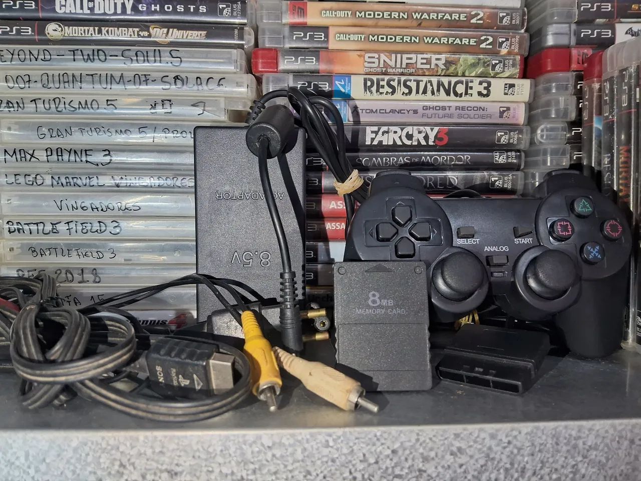 Playstation 2 Slim Fonte Externa Leitor funcionando.  - Foto 3
