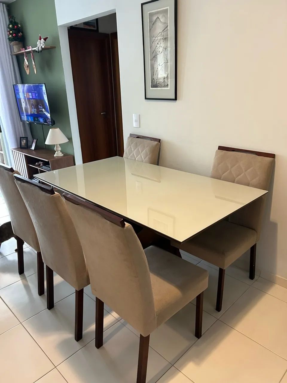 Mesa de jantar 6 lugares 