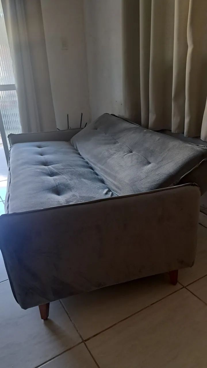Sofá Cinza Retrátil e Reclinável  - Foto 3