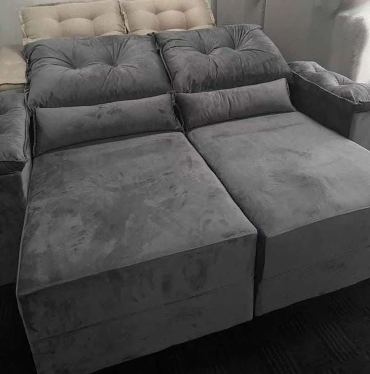 Promoção de sofás retrátil e reclinável 2 lugares  - Foto 2