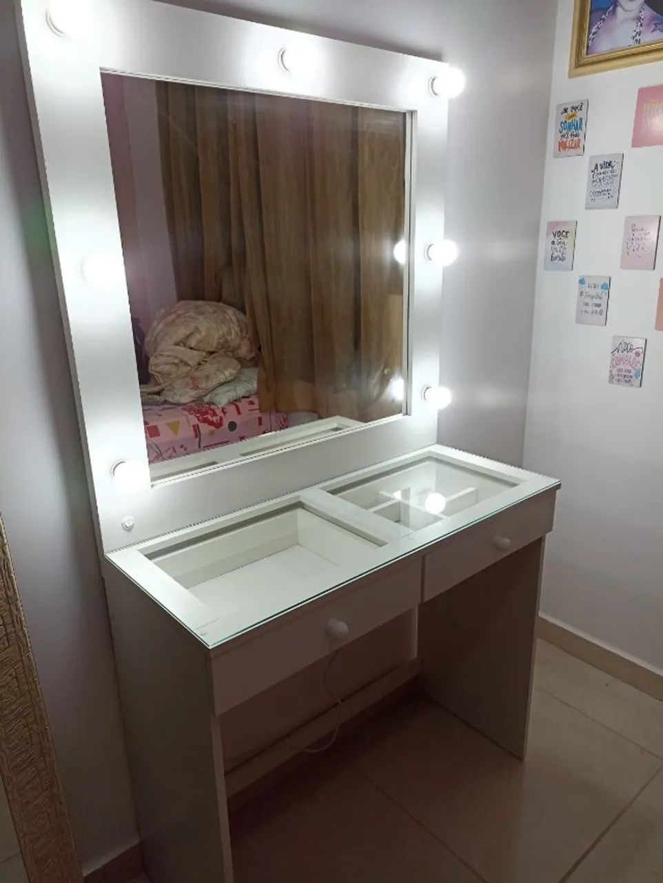 Penteadeira com 2 gavetas - Foto 4