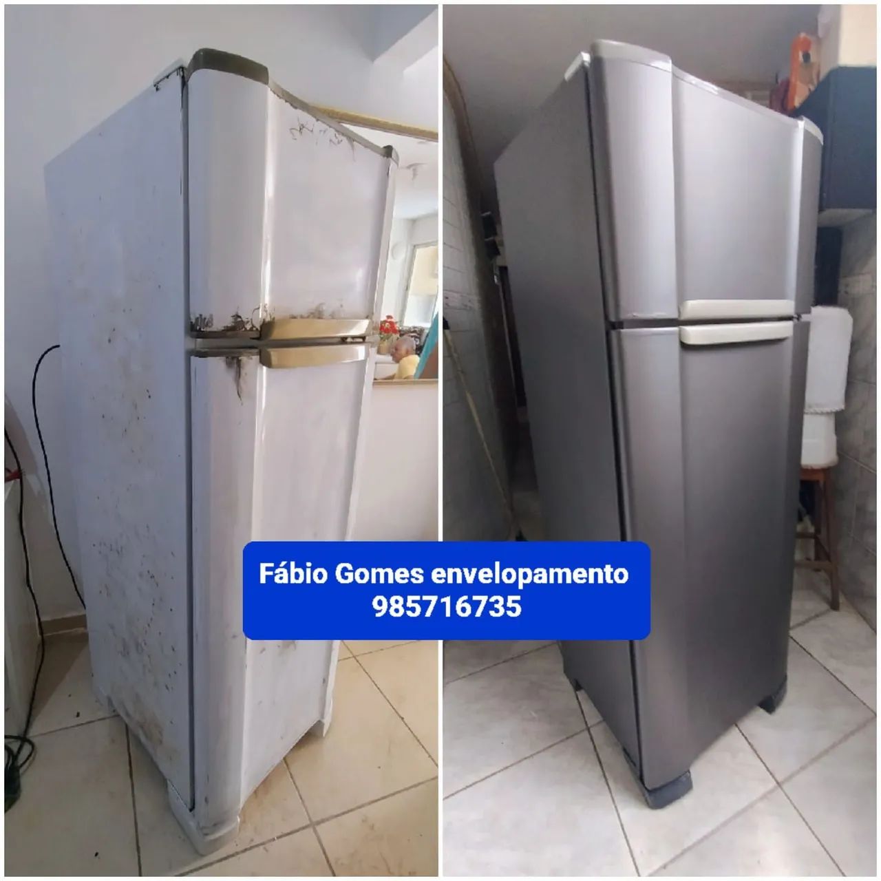 Envelopamento profissional de geladeira  - Foto 3