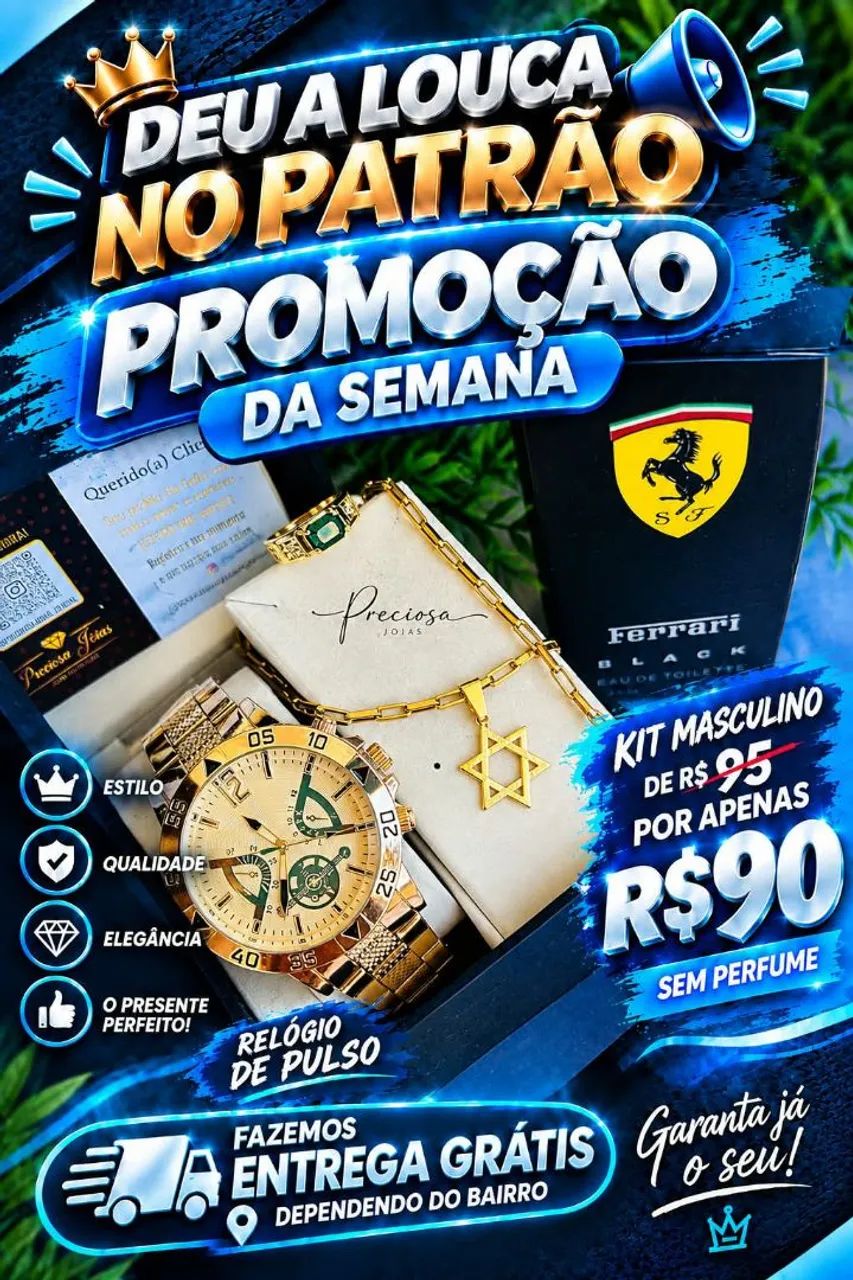 KIT PATRÃO PASSEIO -  R$ 90 - Foto 3