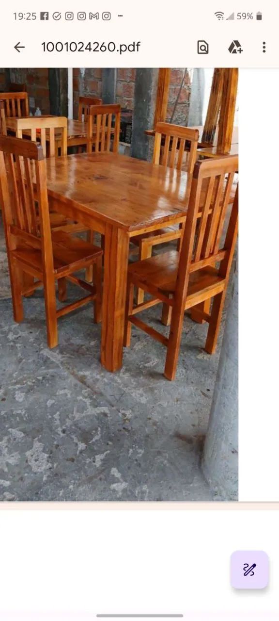 Mesa rústica  - Foto 3