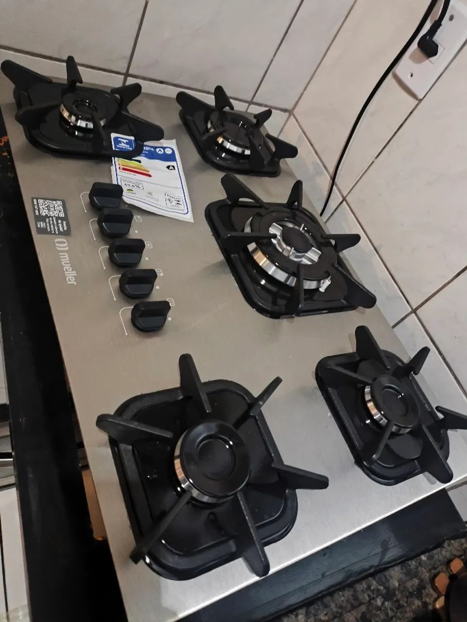 Fogão Cooktop todo em inox novo com 5 bocas  - Foto 4