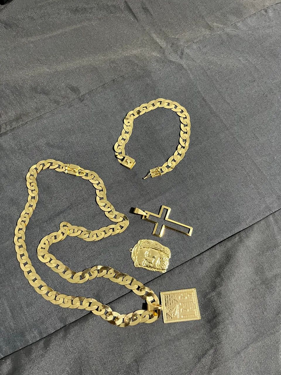 Kit completo banhado a ouro