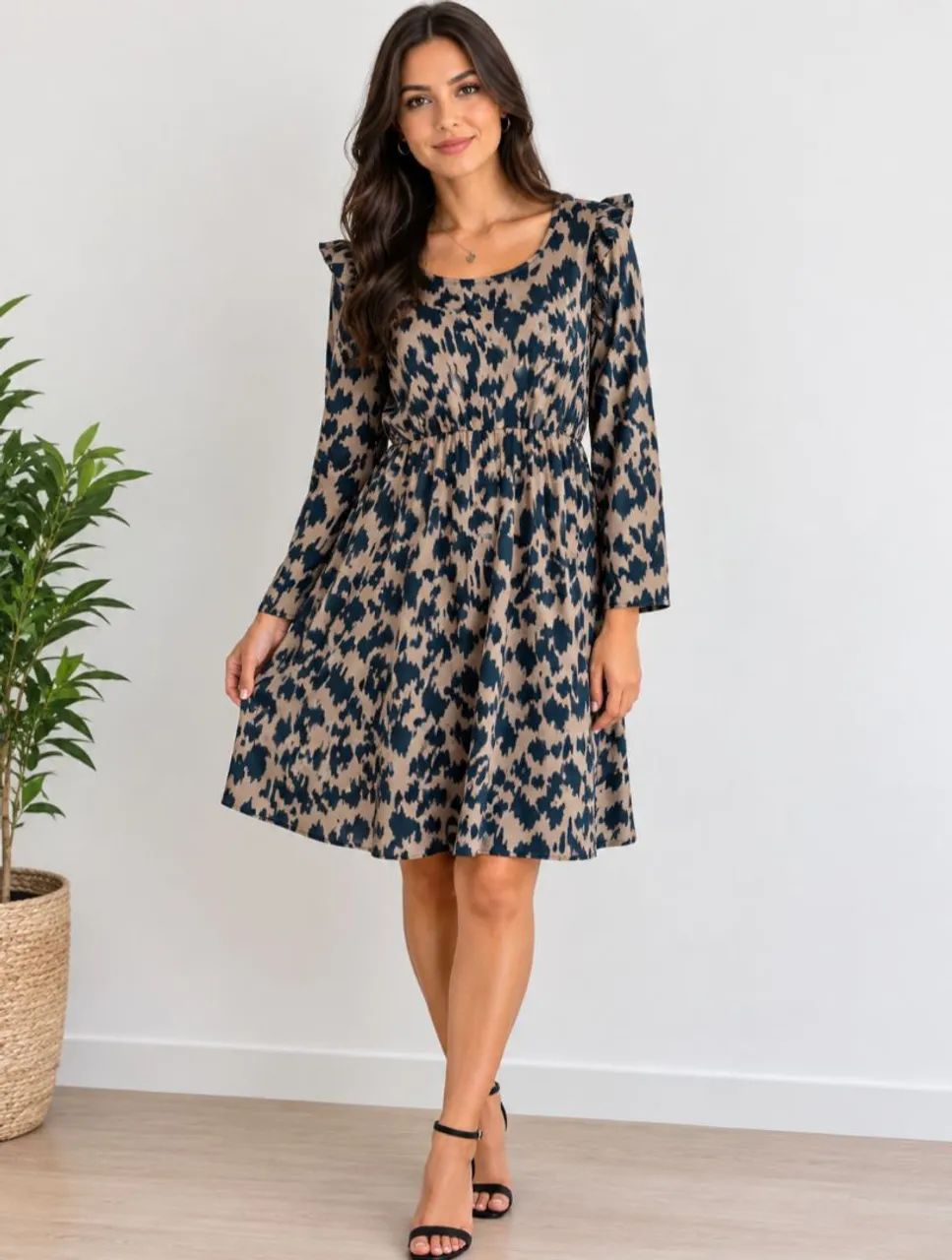 Vestido Shein Manga longa m