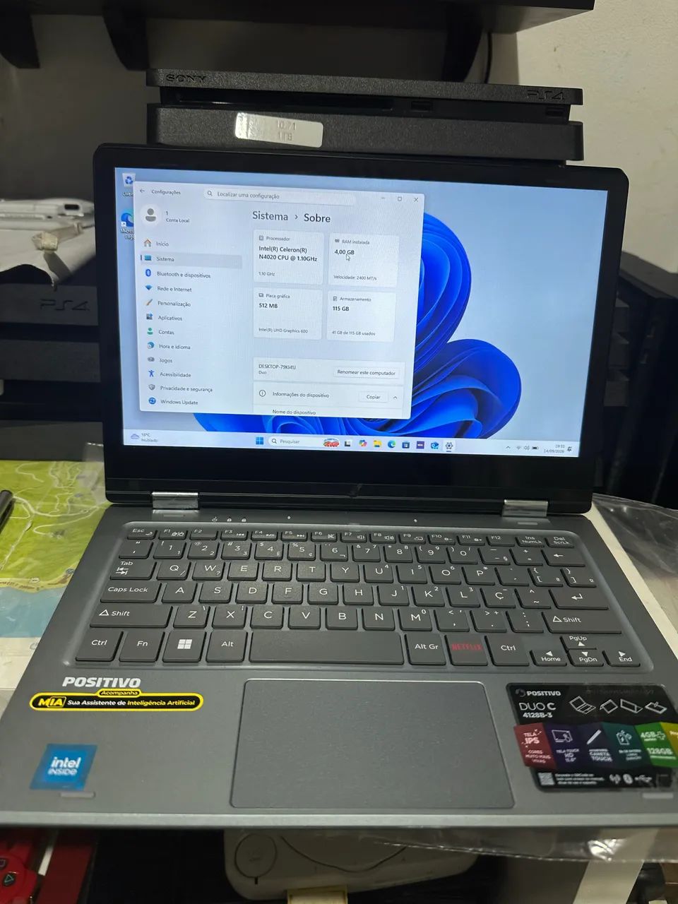 Notebook/tablet positivo 