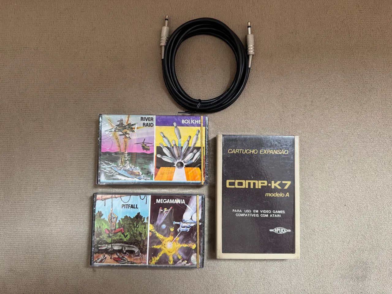 Comp K7 Splice e Duas Fitas Lacradas - Compatível Atari