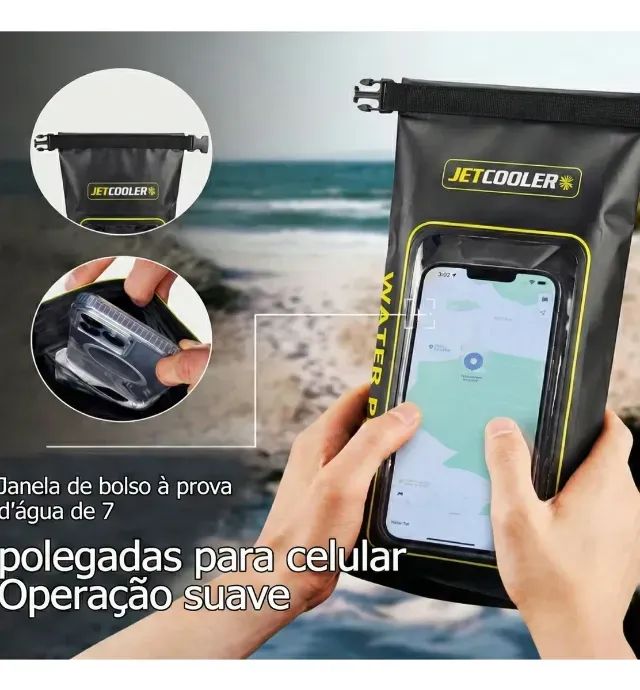 Bolsa Bag Estanque Impermeável A Prova D Agua 2l Jet Cooler Preto - Foto 4