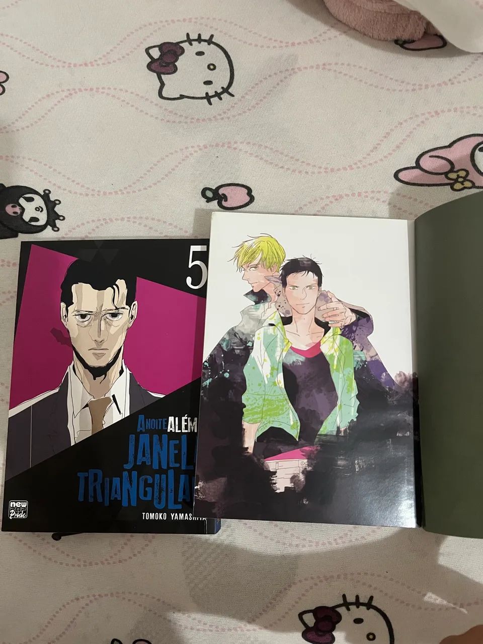 Manga a noite além da janela triangular volume 4 e 5 - Foto 2