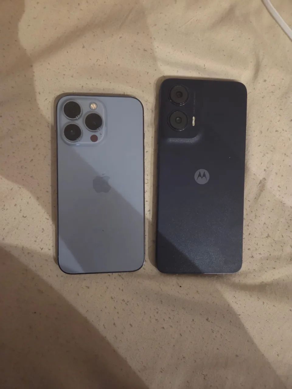 IPhone 13 pro e Motorola g35 