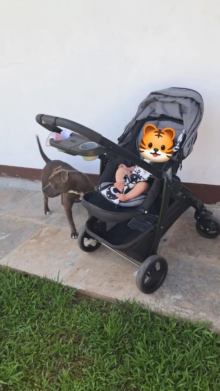 Carrinho de bebê com bebê conforto e base - Foto 5
