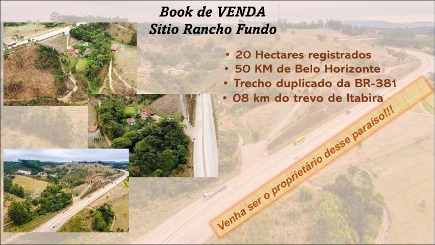 Sítio - 20 Hectares - 50 Km de BH/MG