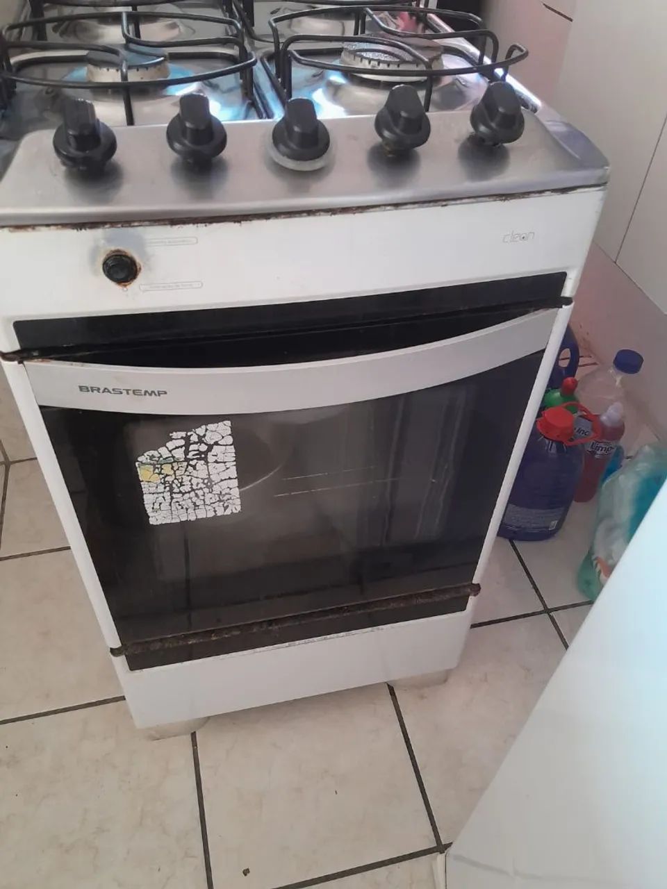 Fogão 4 Bocas Brastemp Clean Branco - Acendimento Automático (Funcionando Perfeitamente)