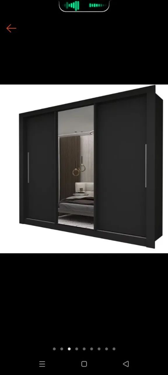 Vendo guarda roupas 3 portas,cama de casal com baú  - Foto 3