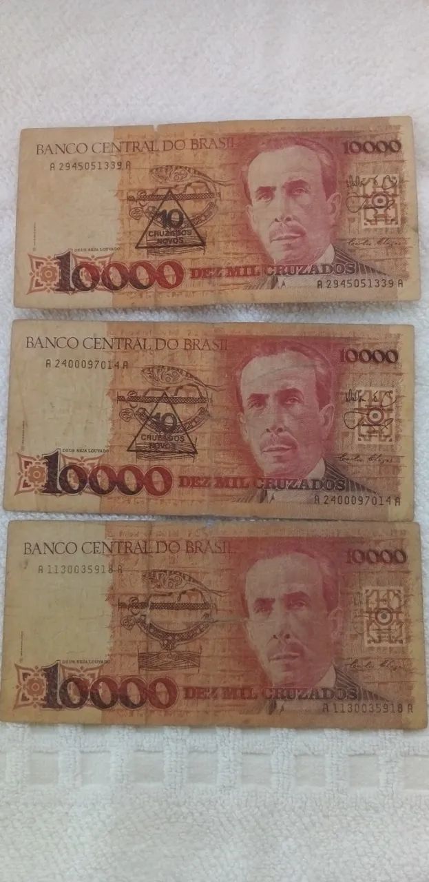 Cédulas nacionais antigas.  - Foto 2