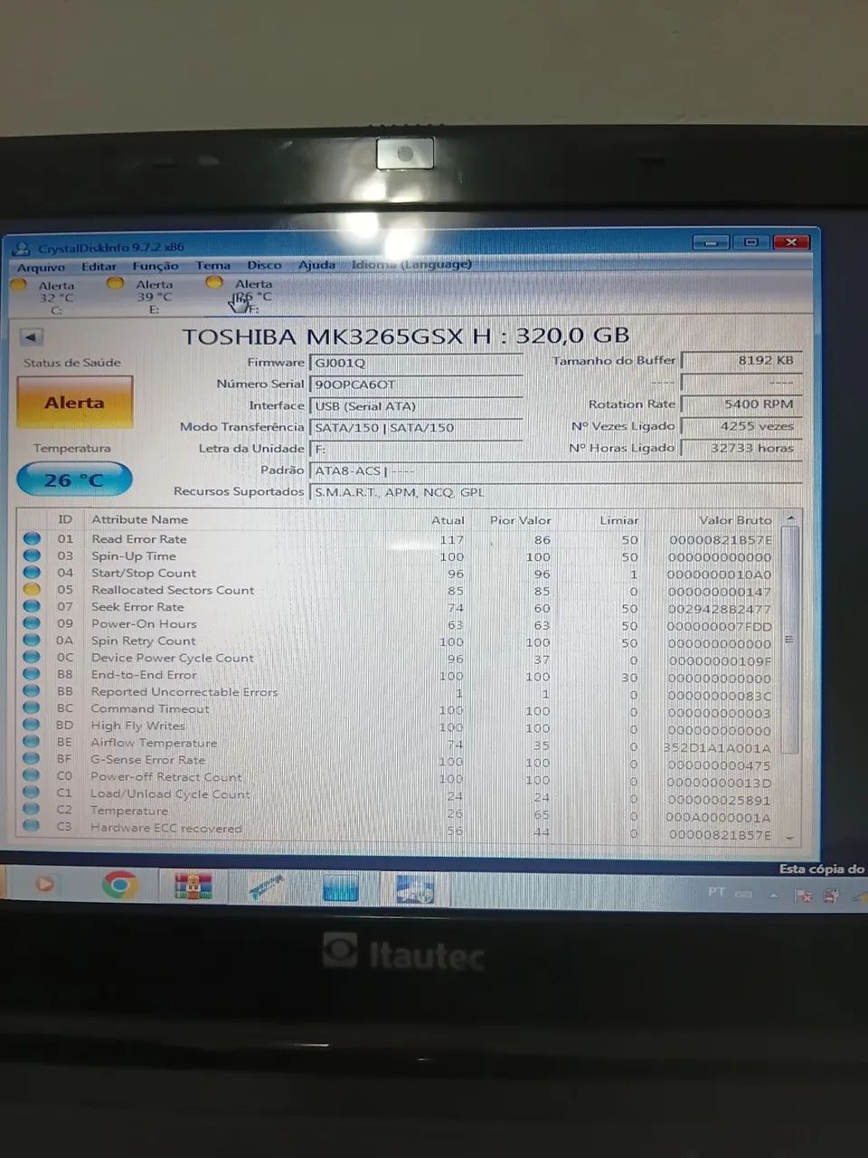 Hd de 320 gb em Alerta - Foto 3