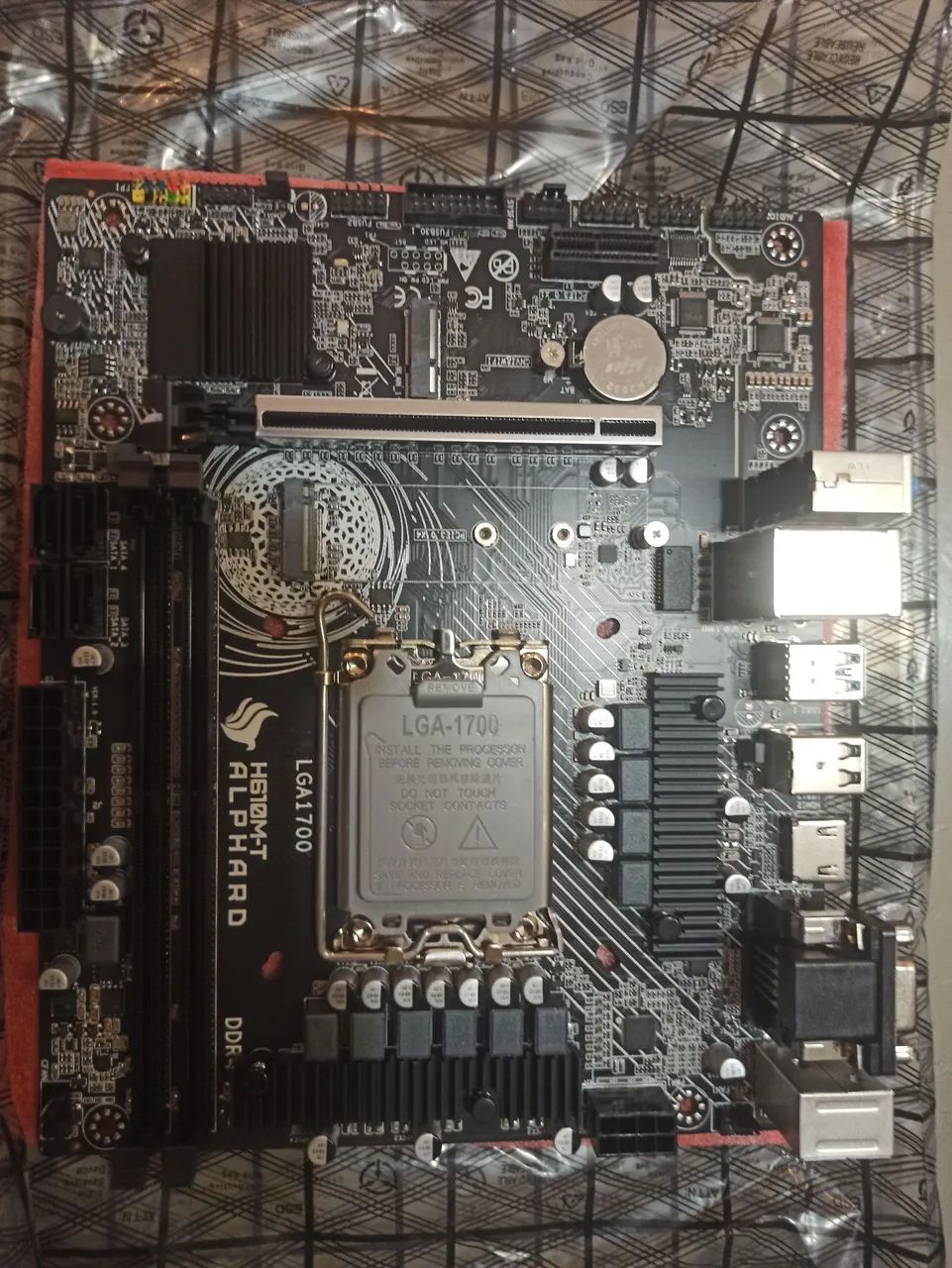PLACA-MÃE ALPHARD H610M-T - NOVA (SEM USO) - Foto 3