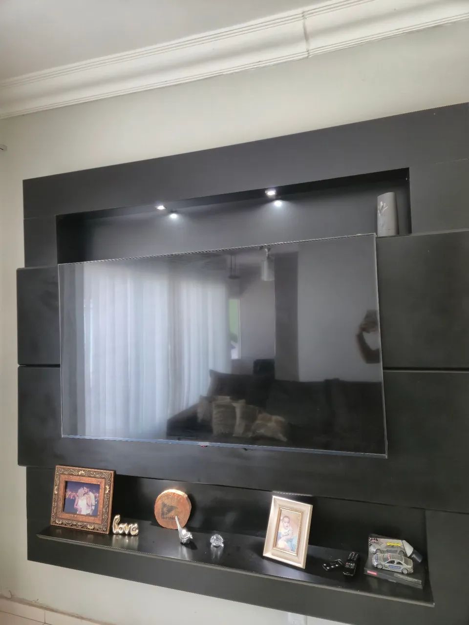 Painel MDF Laqueado TV até 70 polegadas - Foto 3