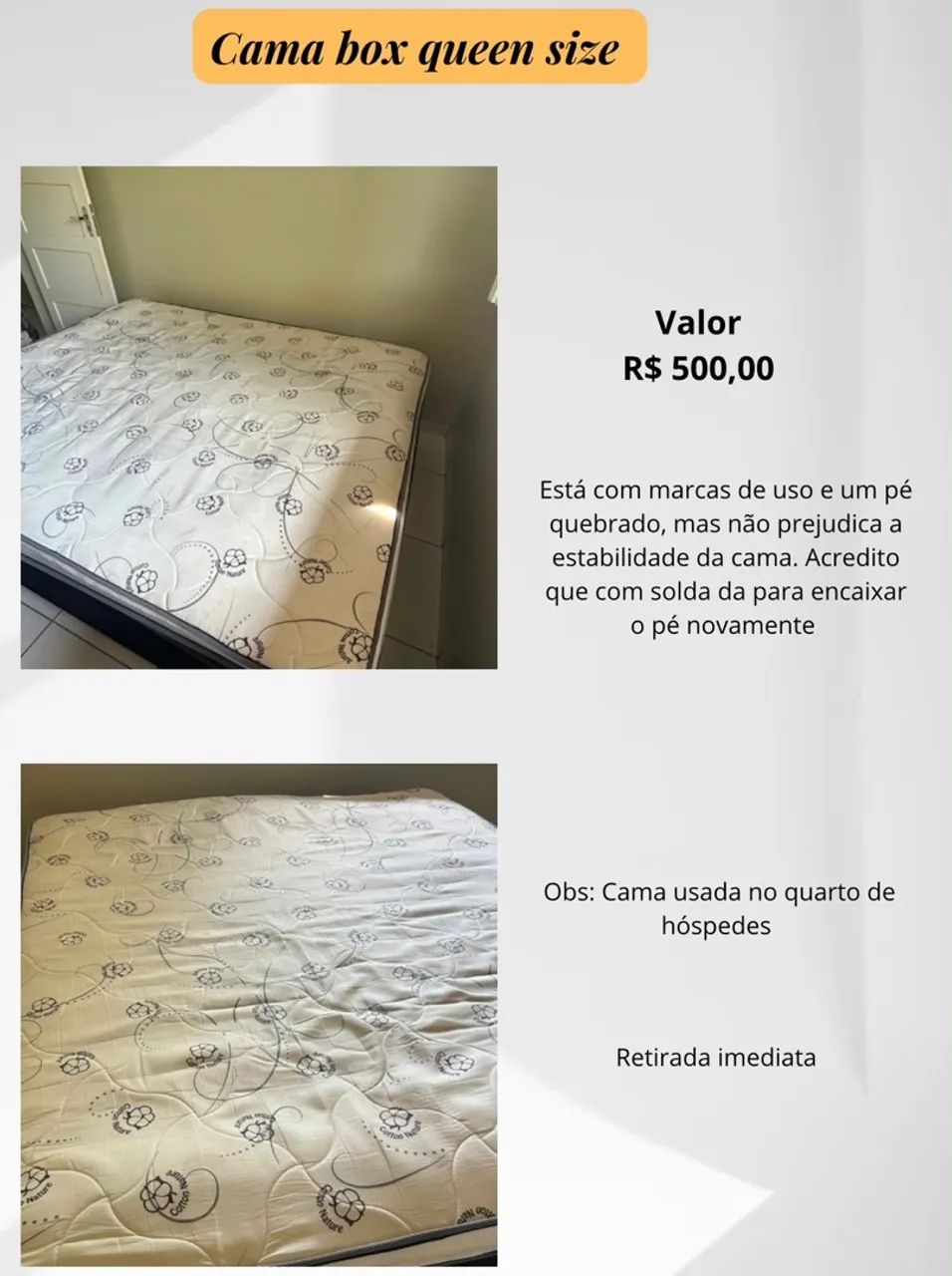 Cama queen size 