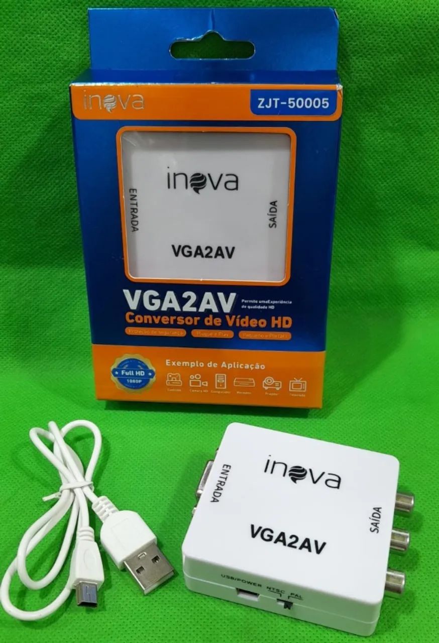 Conversor VGA x RCA - Entrega Grátis