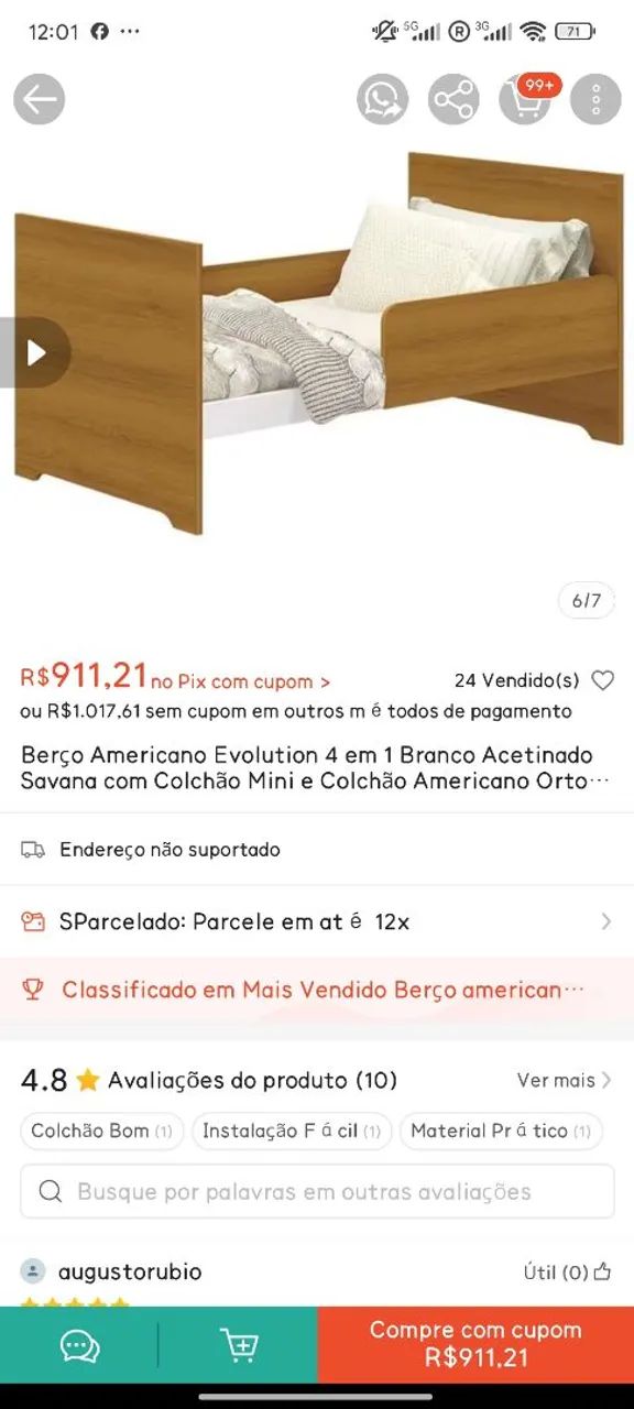Berço 4 em 1 - Foto 4