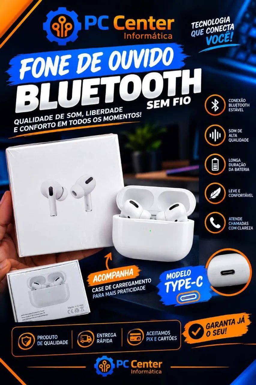 Fone bluetooth 