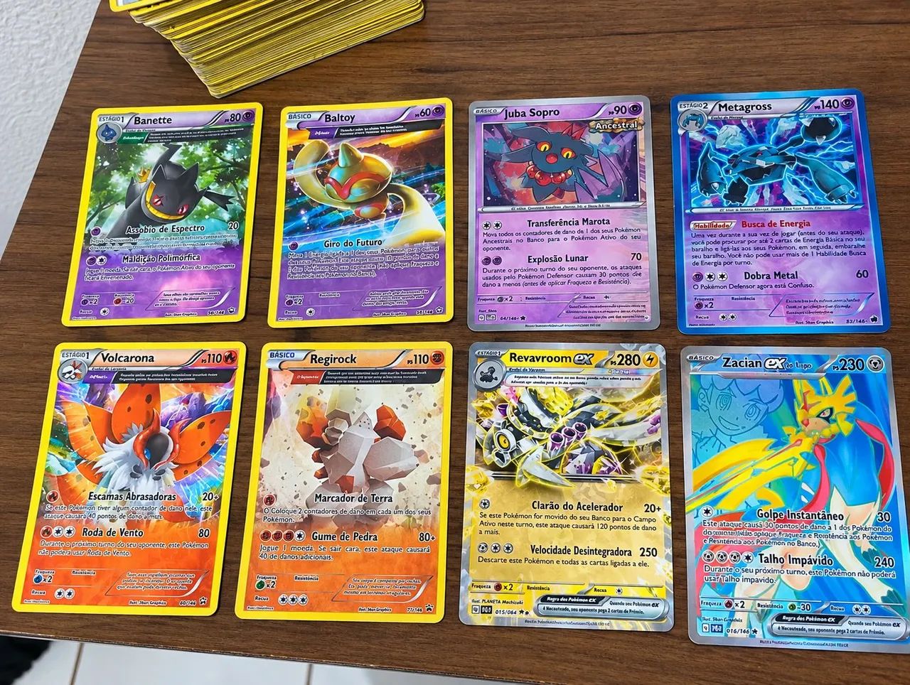 Lote 142 Cartas Pokémon TCG + Cartas Ex - Foto 2