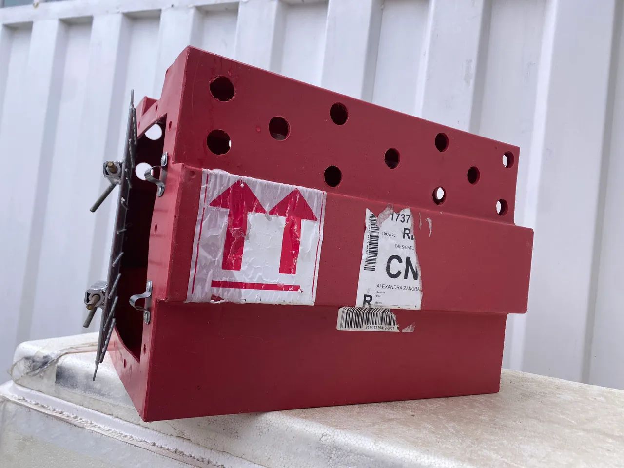 Caixa de transporte pet N 1 - pets pequenos ou filhotes 30x26 cm. Usado  - Foto 3