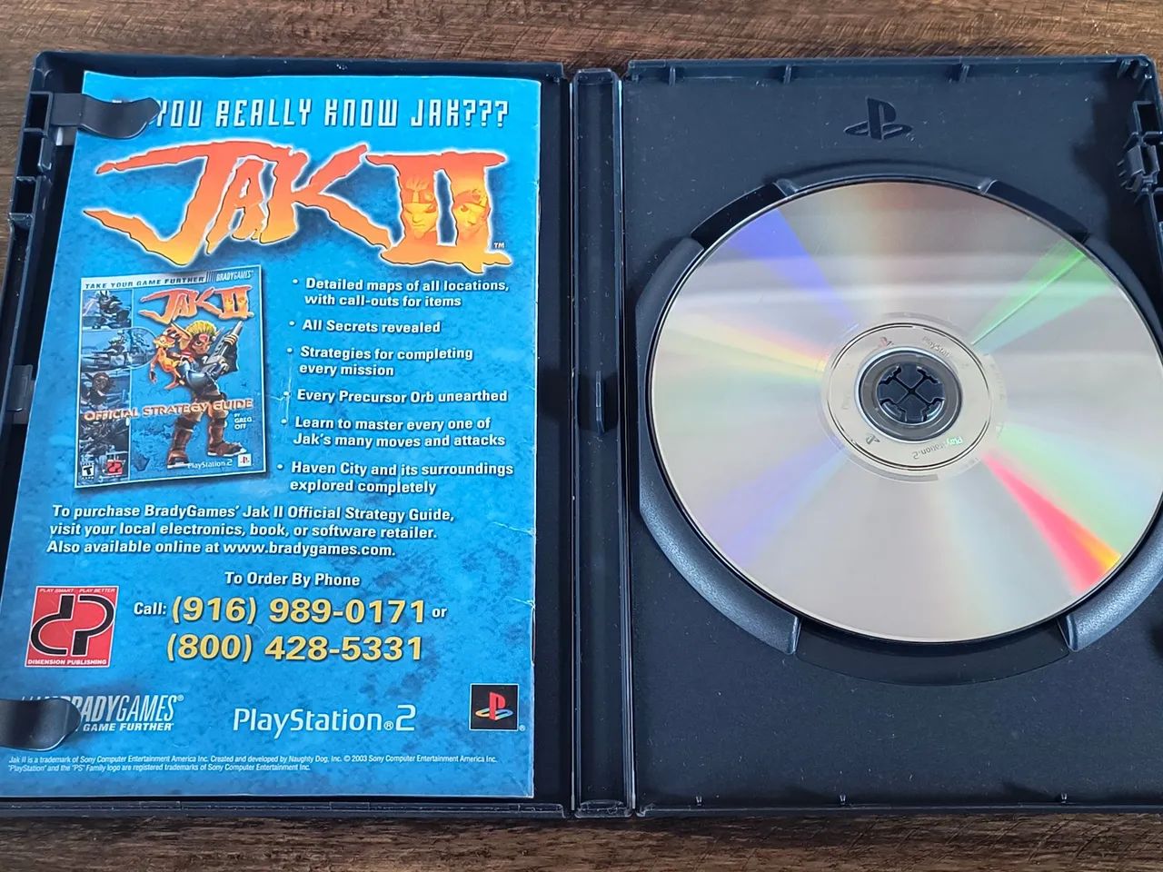Jak II PS2 Original com Livrinho e CD ( Usado, Funcionando