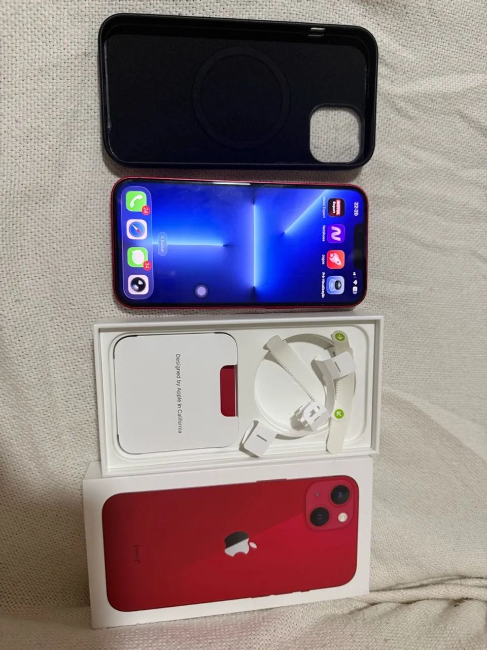 iPhone 13 128gb Red PERFEITO