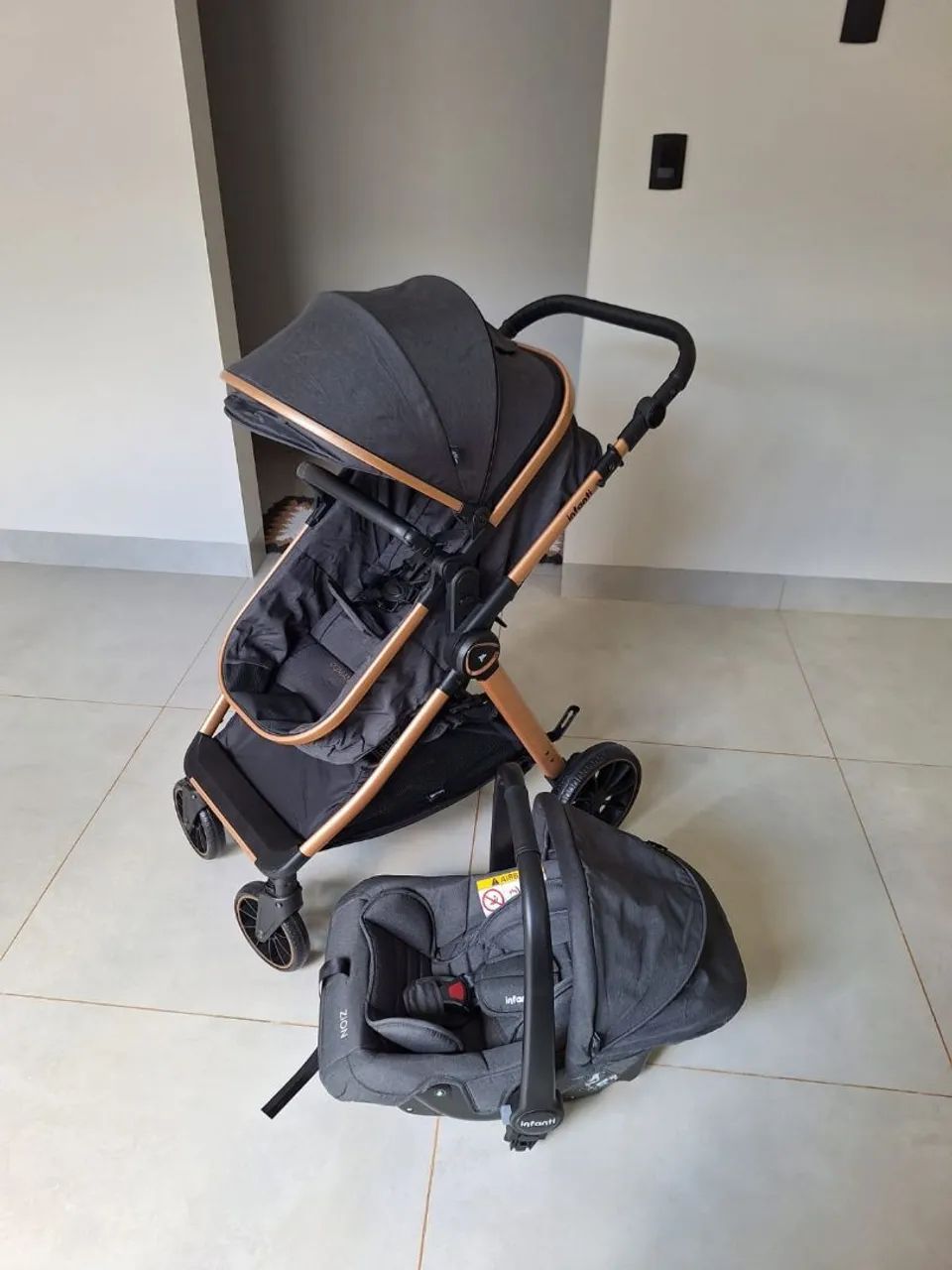 Carrinho e bebe conforto  - Foto 2