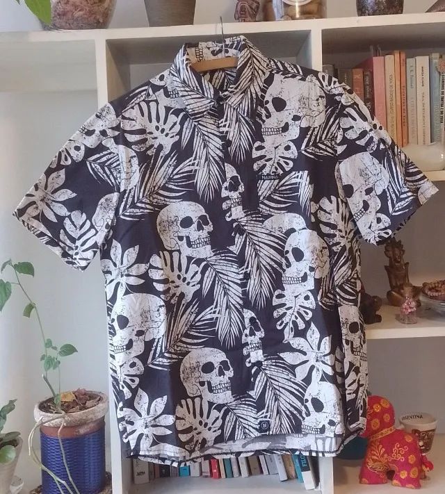 Camisa Narina Floral Skull 