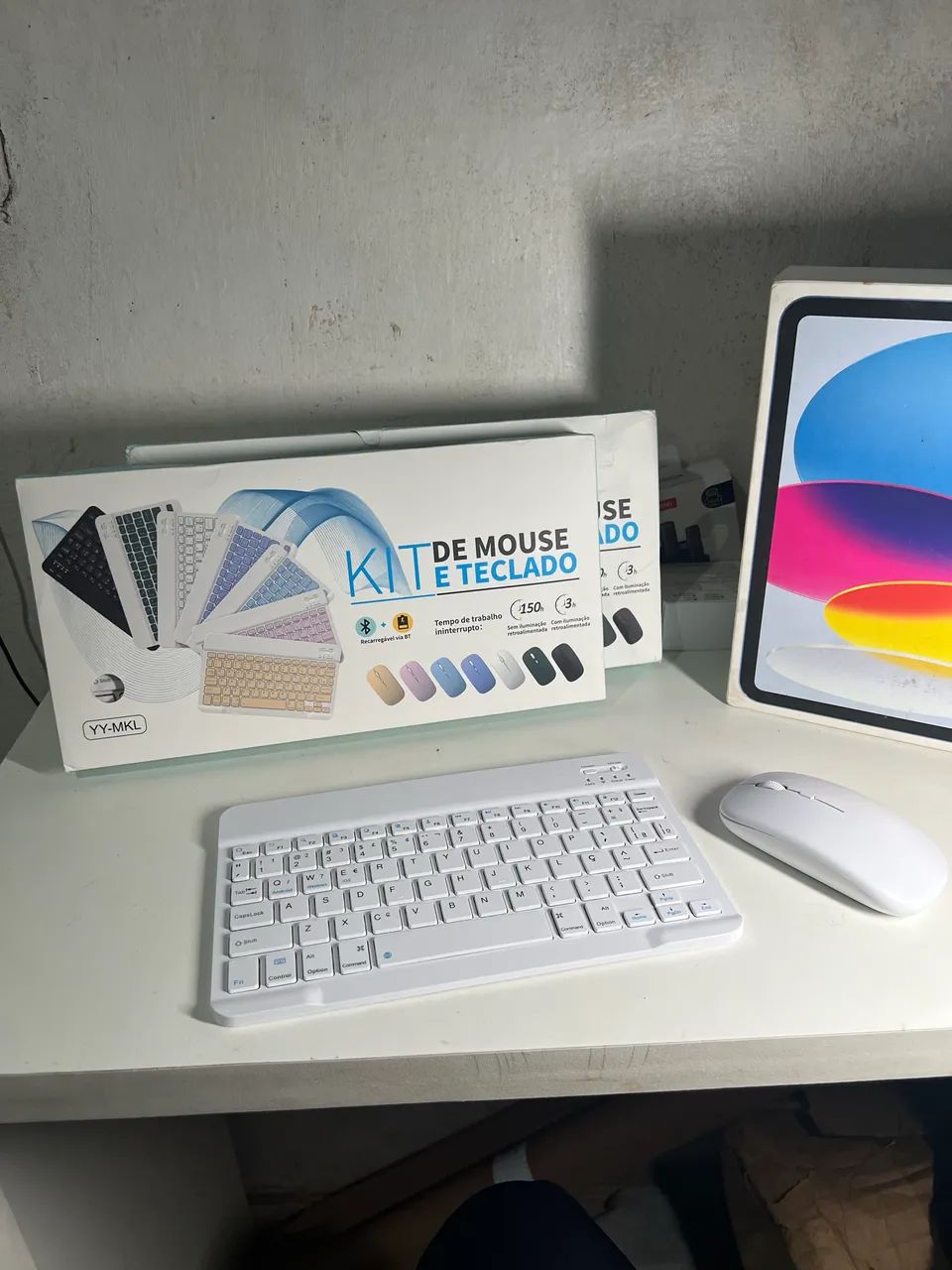 Kit teclado e mouse Bluetooth  - Foto 4
