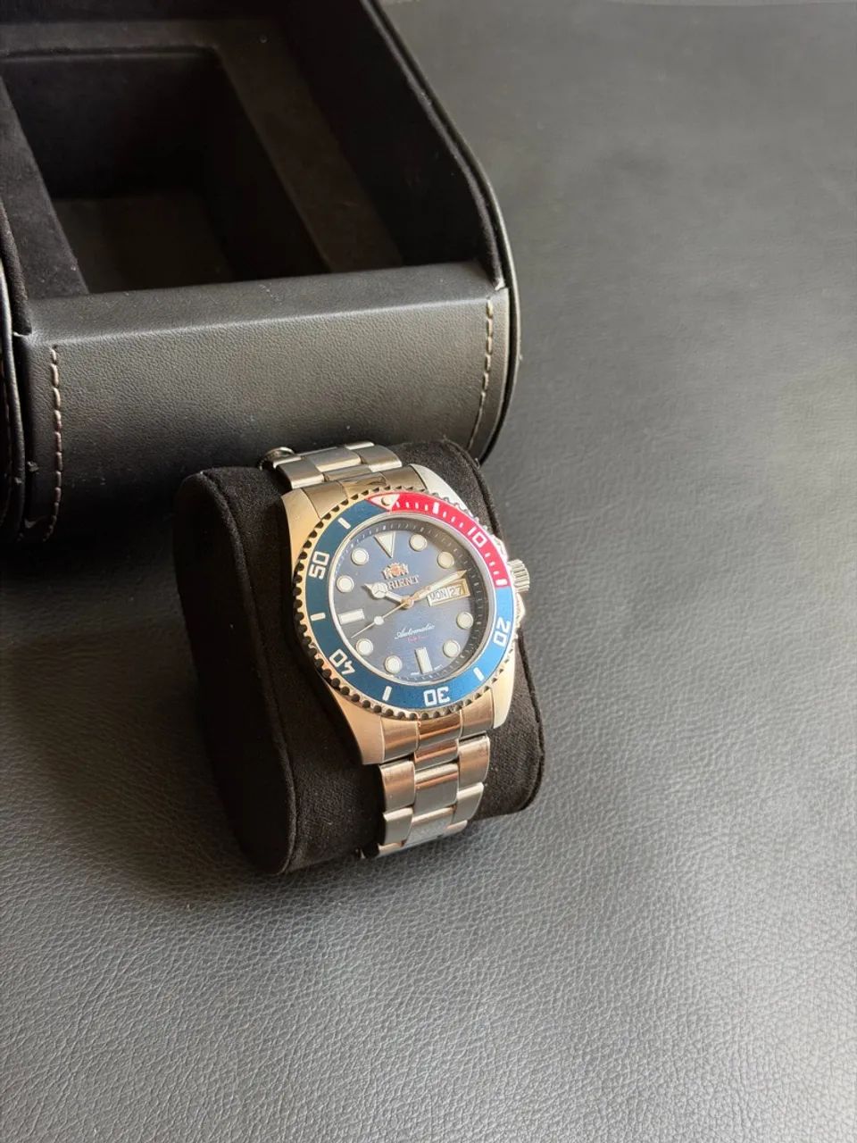 Relógio Orient Submariner Pepsi - Foto 2