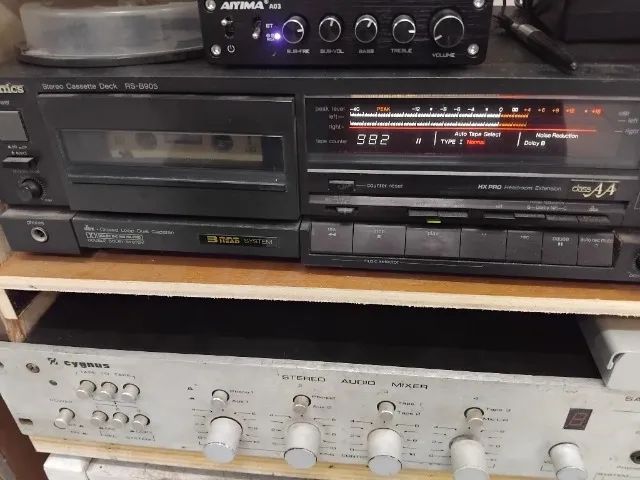 Tape Deck Technics RS-B905 três cabeças para reparo - Foto 4