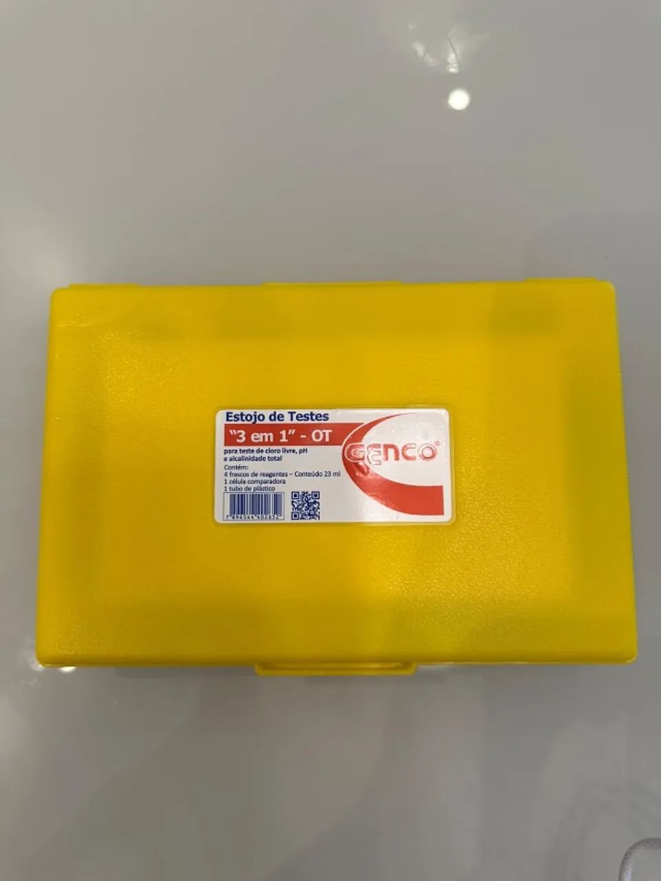 Kit Teste Genco 3 em 1 - Cloro, pH e Alcalinidade para Piscina - Foto 2