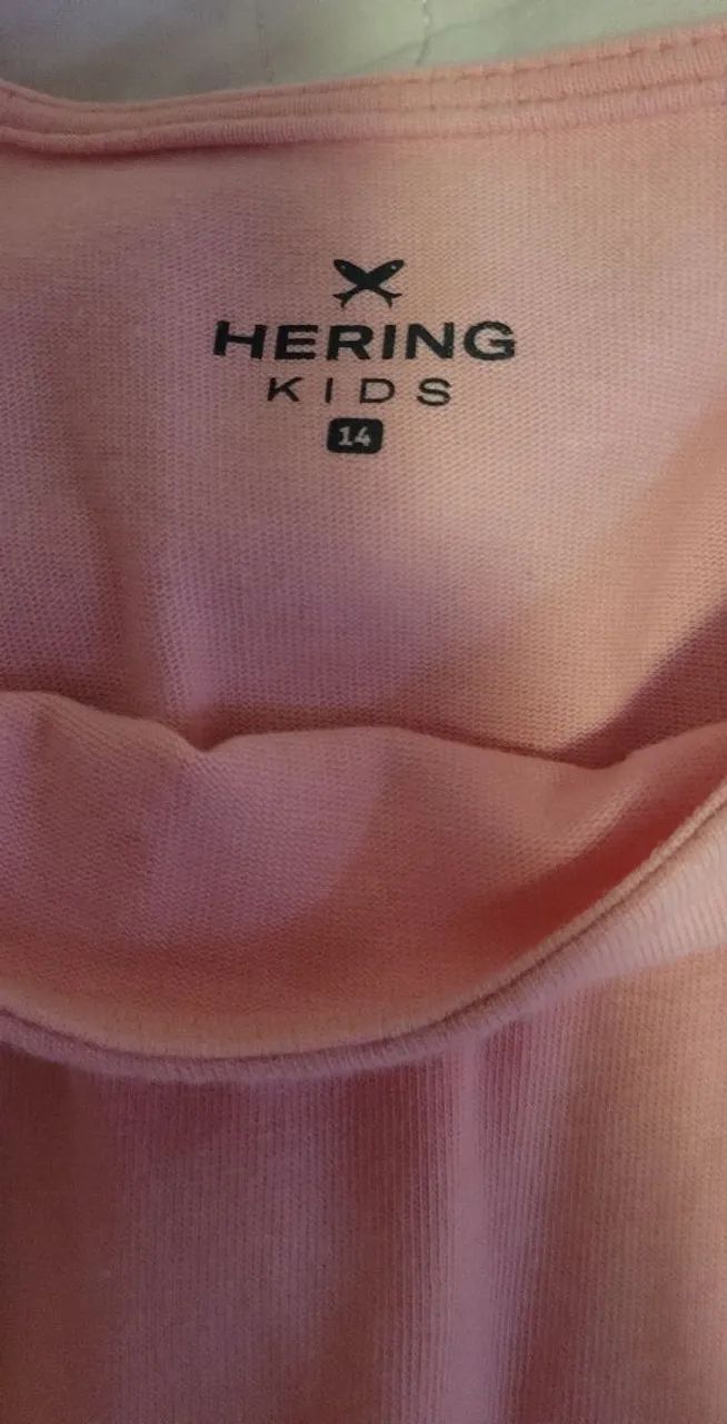 Vestido Hering infantil rosa - Foto 2