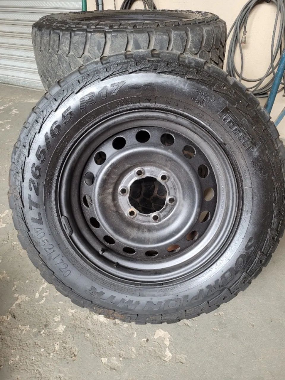 Jogo Roda Hilux aro 17 tala 7 de ferro